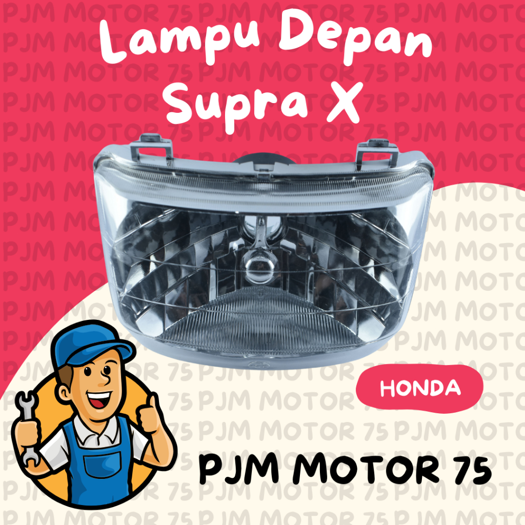 Lampu Depan / Reflektor Sepeda Motor Supra X