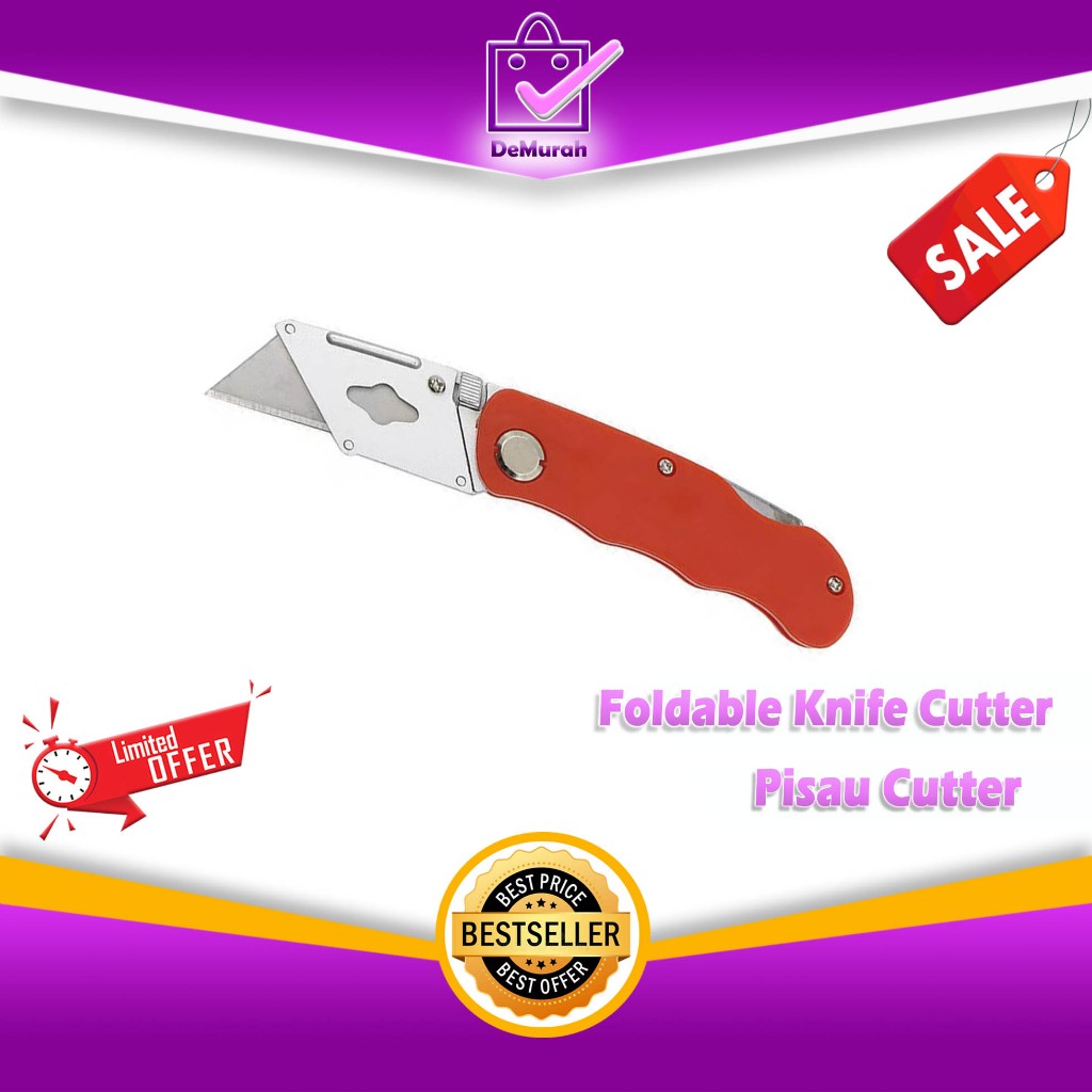 

Karter Lipat Pisau Kater Lipat Foldable Knife Cutter Serbaguna A047