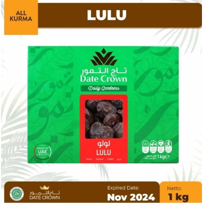 

Kurma Date Crown LULU 1kg EXP 12 2025 kurma lulu Premium