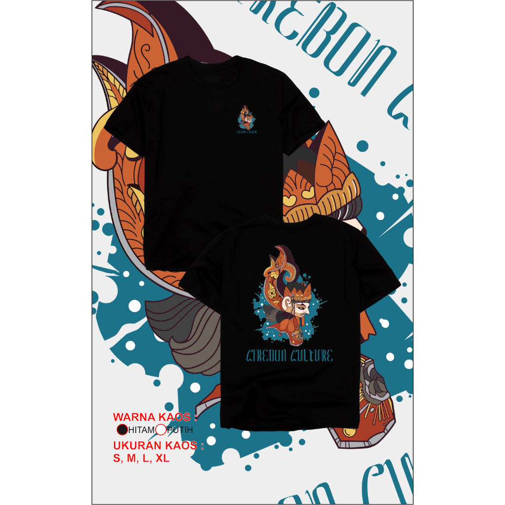 Kaos Burok Cirebon - tshirt daerah cirebon culture