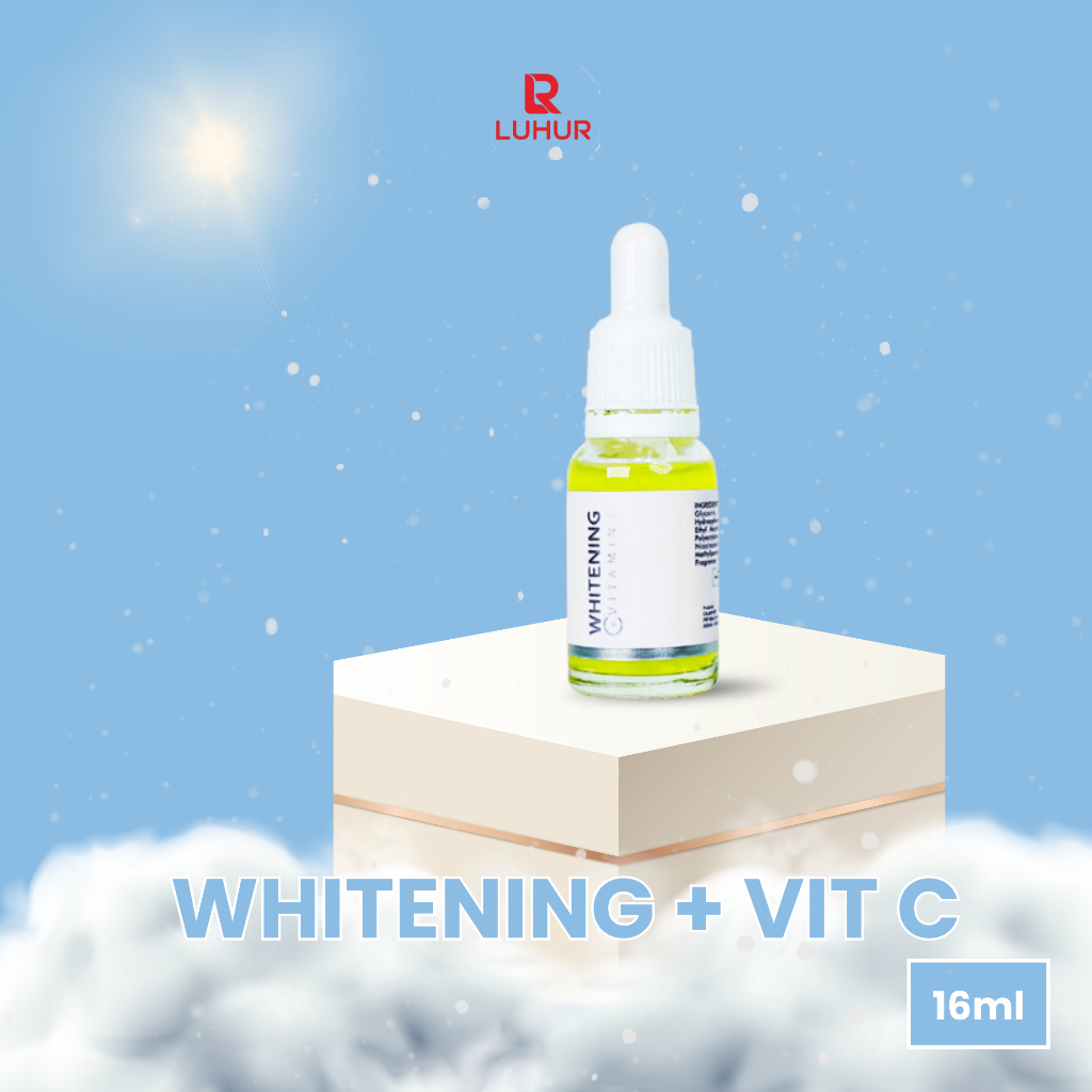 Serum Whitening + Vitamin C Luhur Reguler BPOM Luhur Kosmetik Pemutih Pencerah Perawatan Muka Kulit 