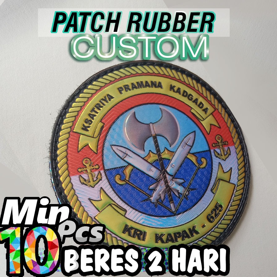 Pusat label Patch Jersey custom hotmelt velcro.