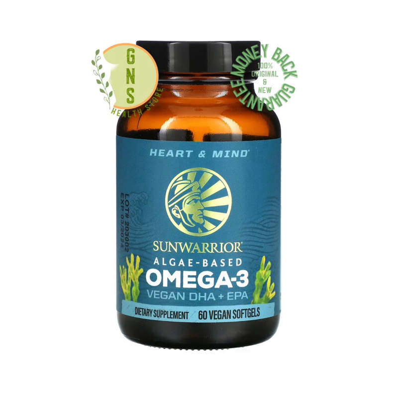 Sunwarrior Algae Based Omega 3 Vegan DHA EPA Vegan Softgels