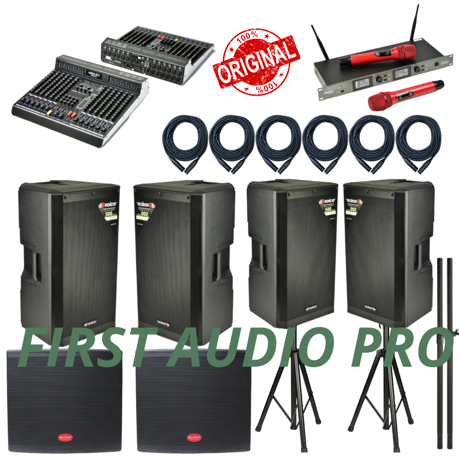 Paket 14 akustik soundsystem dbvoice + subwoofer baretone sw18 Original