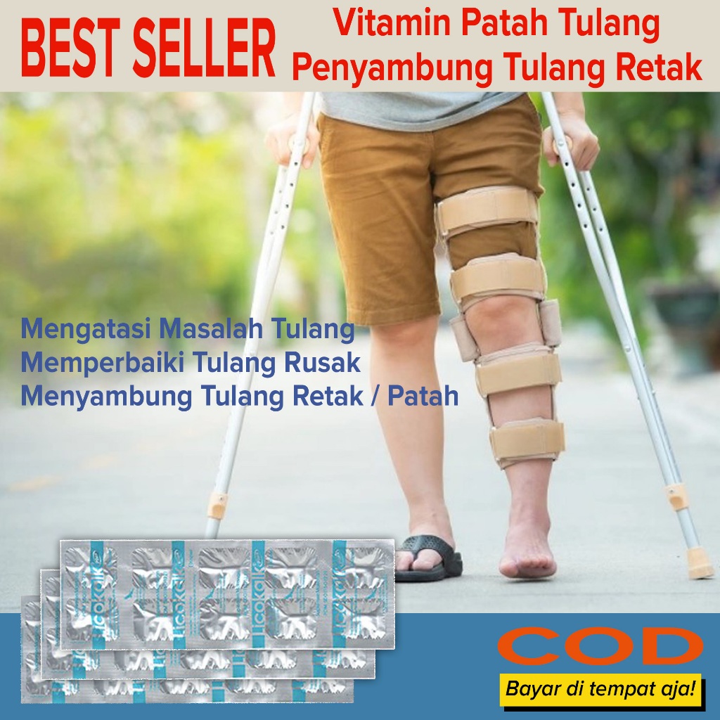 Best Seller Vitamin Obat Patah Tulang AMPUH Murah Vitamin Obat Tulang Retak akibat jatuh Mengatasi M