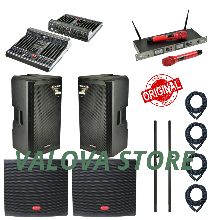 Paket 13 akustik soundsystem dbvoice + subwoofer baretone sw18