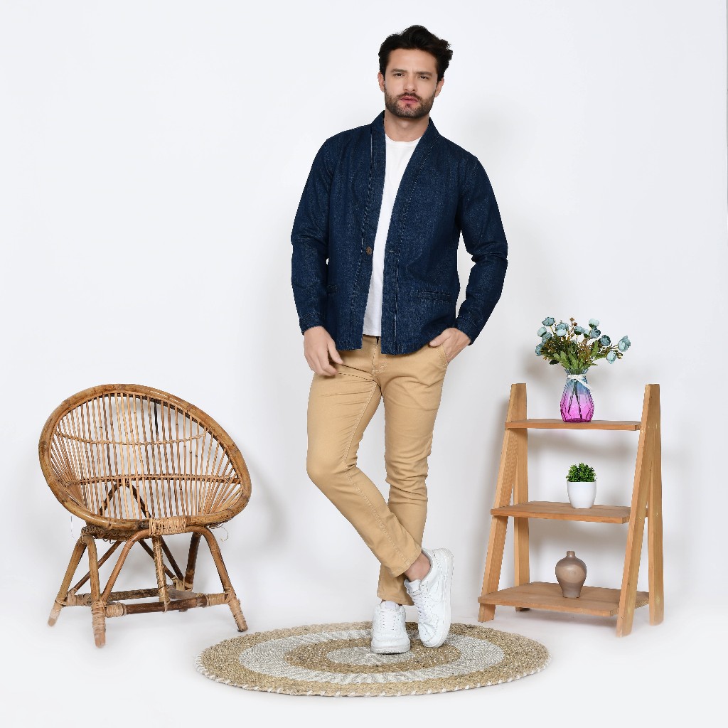 Kardigan jeans / outer jeans kimono