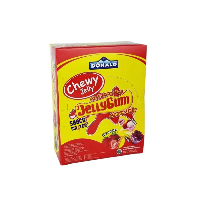 

Donald Jelly Gum - Netto 24pcs x 25 gr