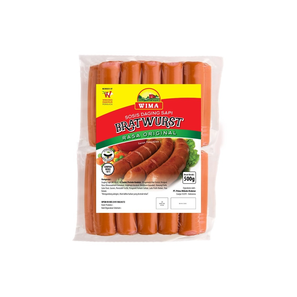 

SOSIS DAGING SAPI BRATWURST ORIGINAL WIMA