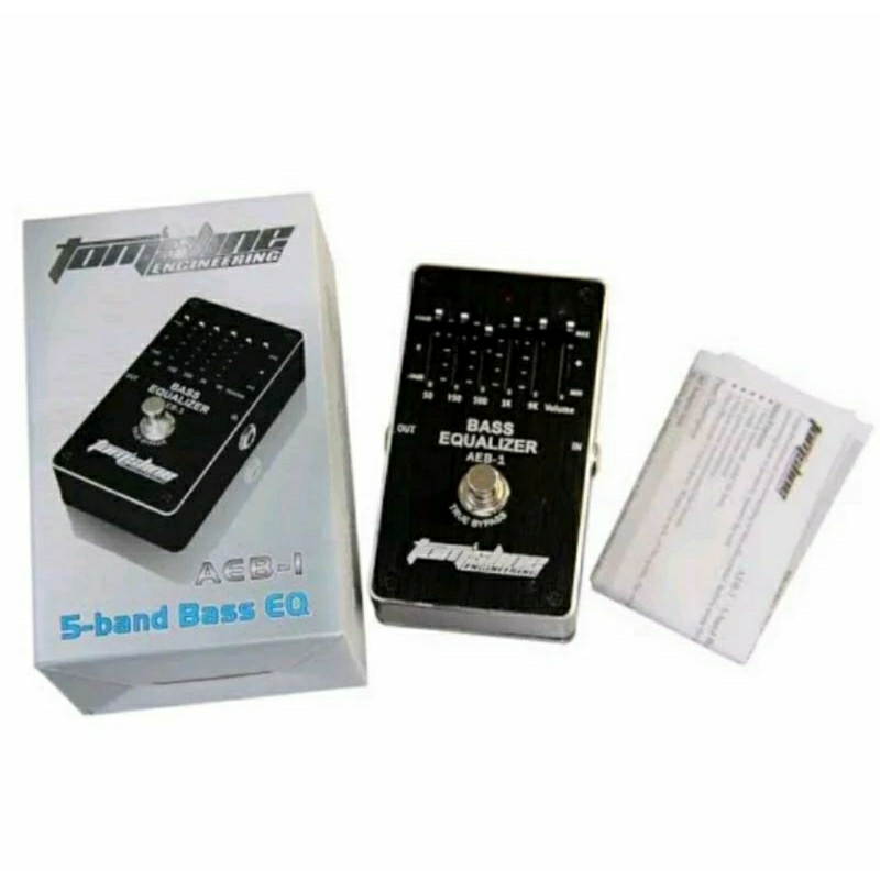 Aroma AEB1 Efek gitar bass 5 bands equalizer pedal for bass.AEB-1