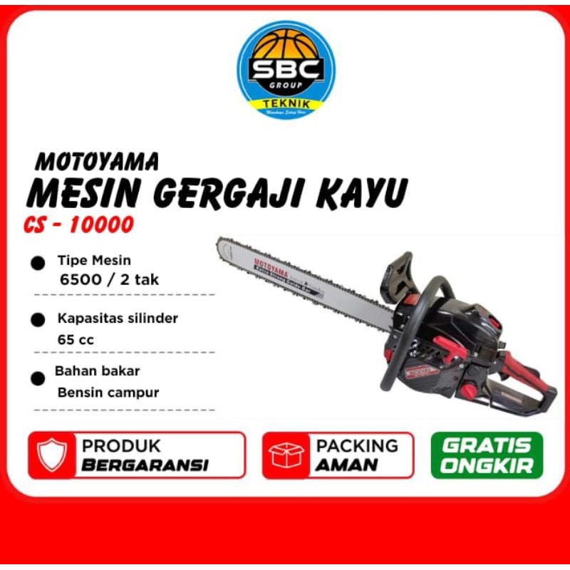 TERBARU MESIN GERAJI KAYU MOTOYAMA CS - 10000