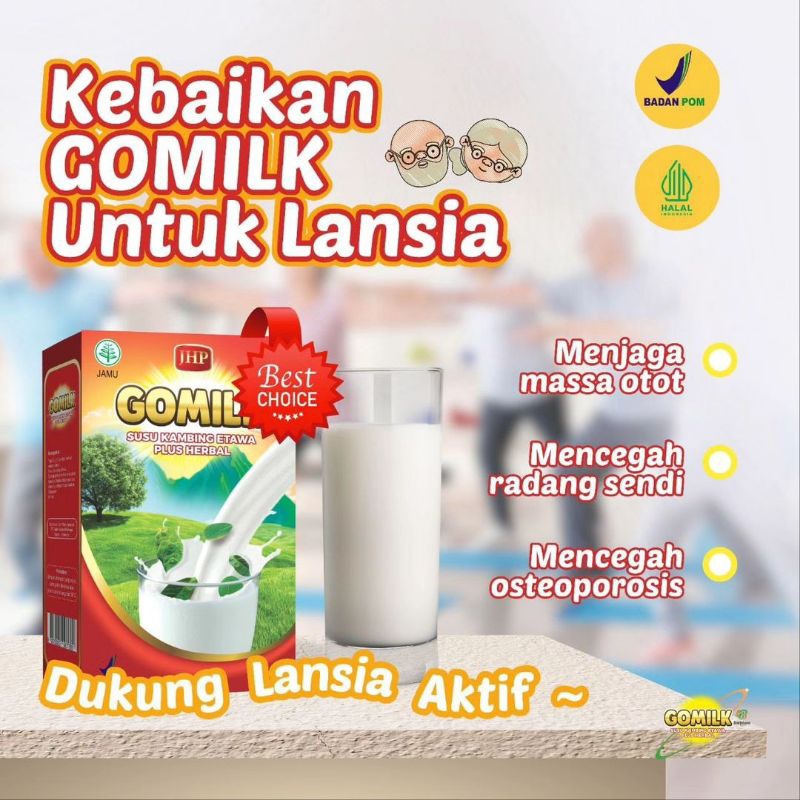 

Gomilk ( Susu kambing etawa plus Herbal ) 250 g