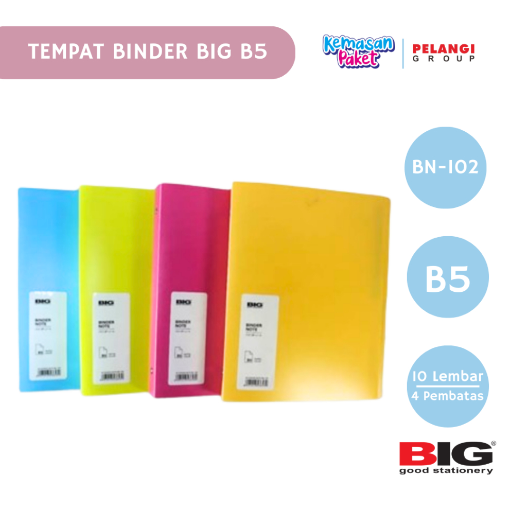 

TEMPAT BINDER NOTE BIG BN102 B5