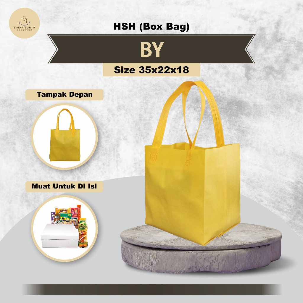 

Tas Nasi Kotak 17X17 | Tas Tasyakuran Tas Berkat Walimahan Tas Hajatan | Tas Box Nasi Polos 35x22x18