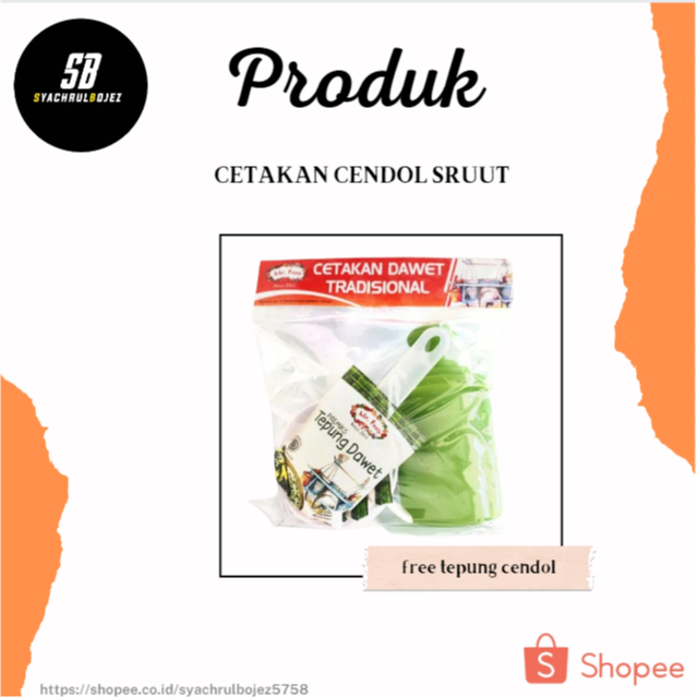 Terlaris Cetakan cendol sruut free tepung cendol