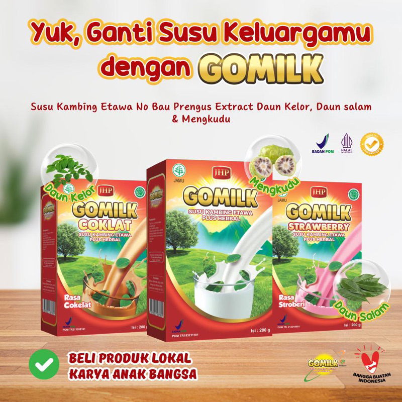 

GOMILK Susu Etawa Kambing Plus Herbal 200gr