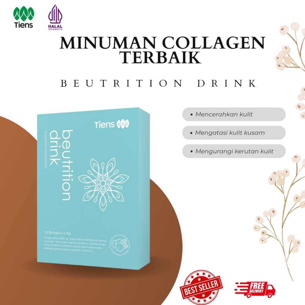 Beutrition Drink Tiens Minuman Collagen - Glasskin Drink Premium BPOM dan Halal