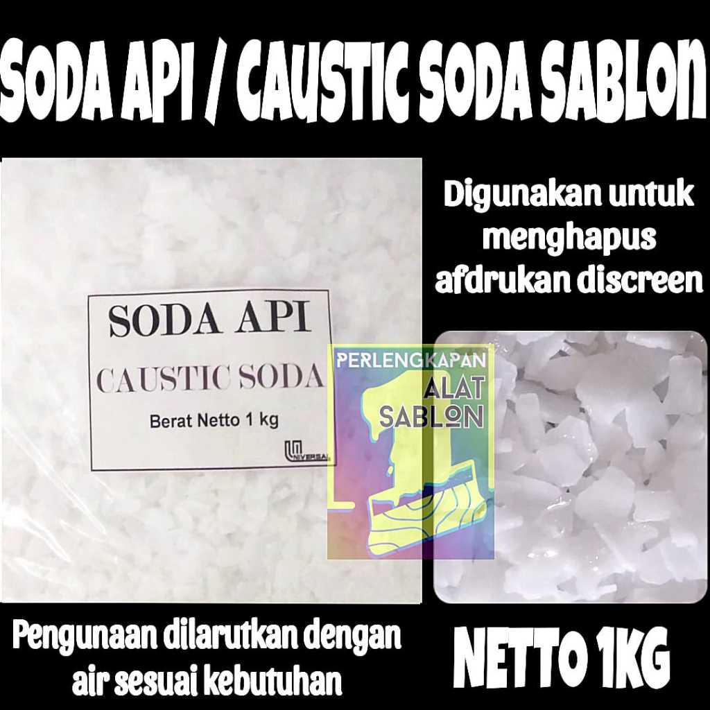 CAUSTIC SODA PENGHAPUS AFDRUK SABLON 1KG