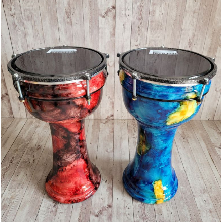 Calti Darbuka Dumbuk Pinggang Anak Beat Kayu Asli / Calti Darbuka Dumbuk Anak Motif Alat Musik Relig