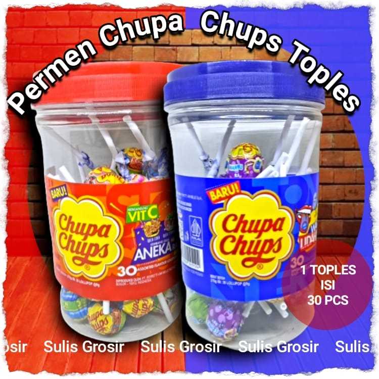 

Permen Lollipop Chupa chups toples isi 30 pcs