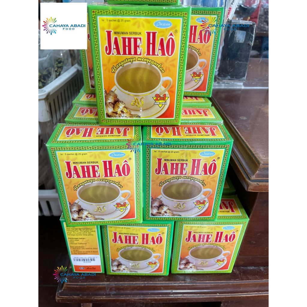 

Jahe Hao Instan Isi 5 sachet @25 Gram ( 2 in 1 Jahe + Gula )