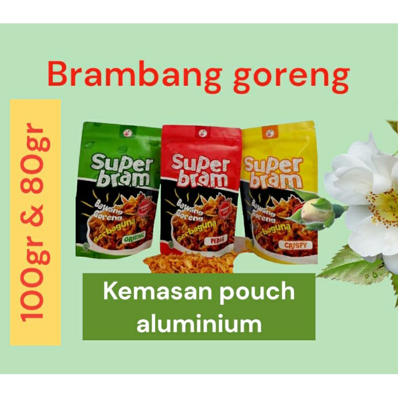 

Brambang Goreng Superbram Kemasan Pouch 100 gr