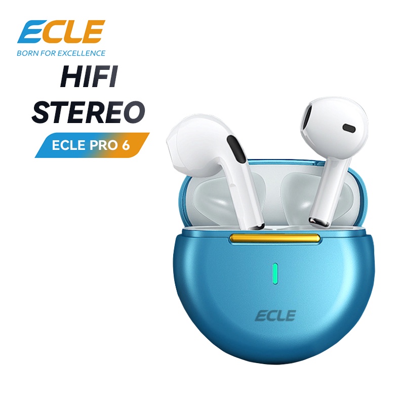 ART K16W ECLE Pro 6 TWS Waterproof Headset Bluetooth Touch Control Low Latency Bluetooth Earphone HI