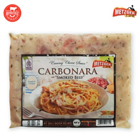 

Metzger Sauce Carbonara Creamy Cheese With Smoked Beef 150gr