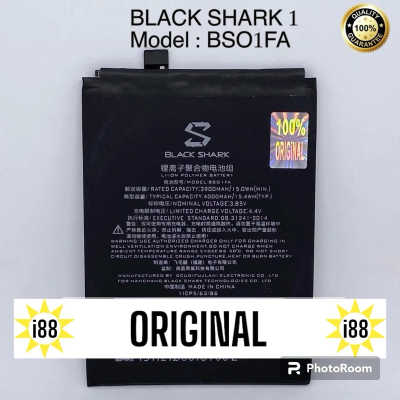 Baterai Black Shark 1 BSO1FA Baterai batterry Original black shark 1