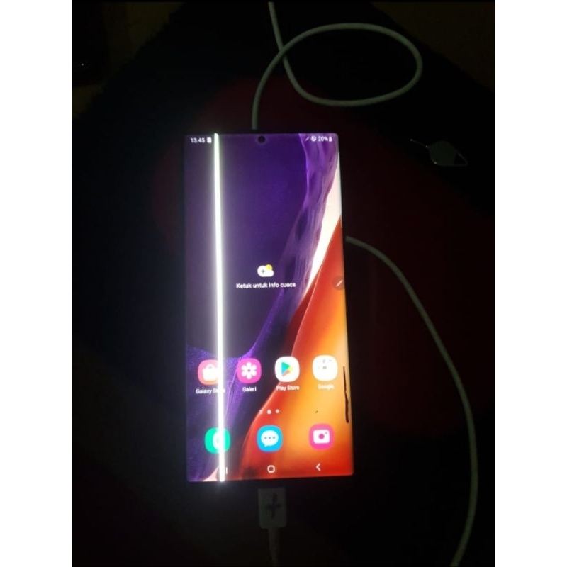 samsung note 20 ultra minus garis