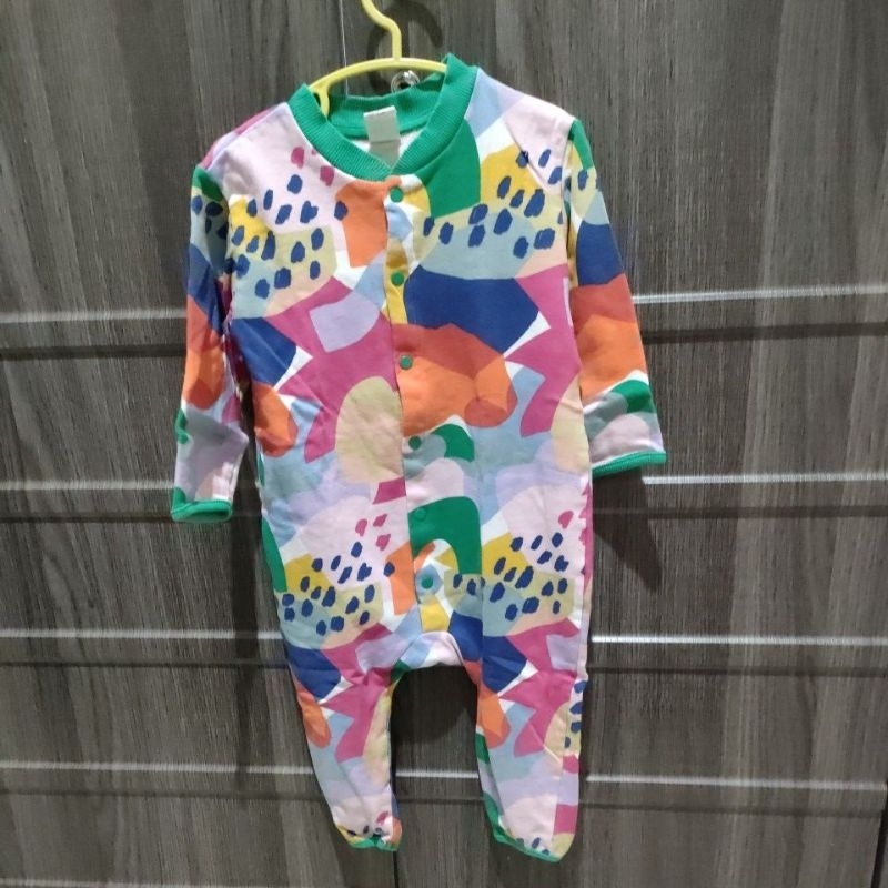 sleepsuit jumper baju tidur piyama monyet hnm ORI preloved