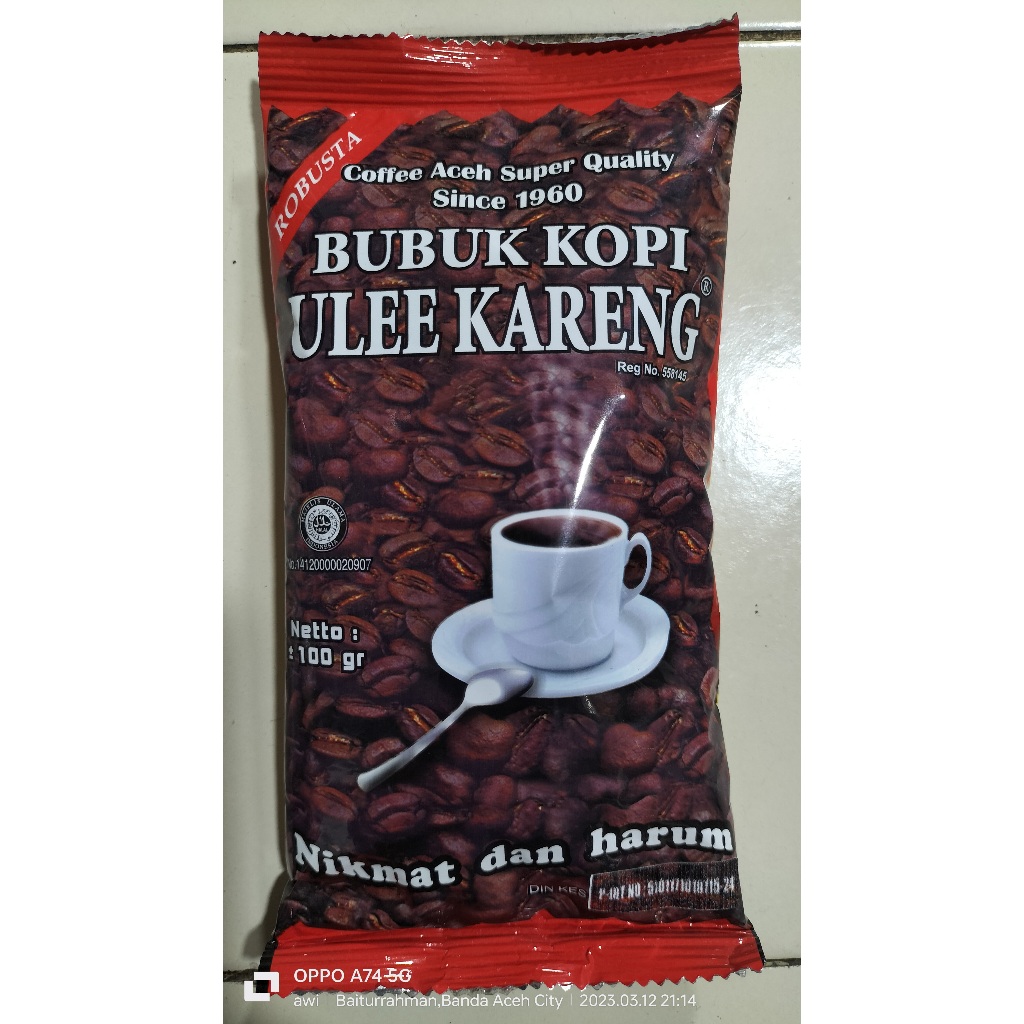 

Bubuk Kopi Ulee Kareng 170 gr