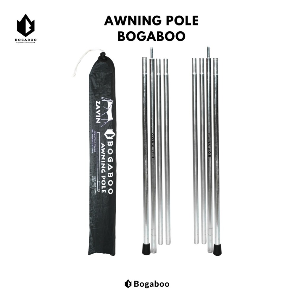 awning pole / TIANG flysheet double pole bogaboo bahan STEEL Galvanis ZAVIN & KYROS - Awning Pole Bo