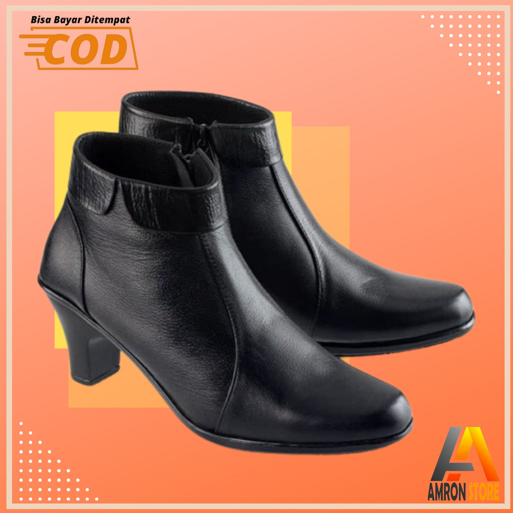 CUCI GUDANG SEPATU KERJA KANTOR PANTOFEL PDH FORMAL KULIT WANITA MODEL KOREA