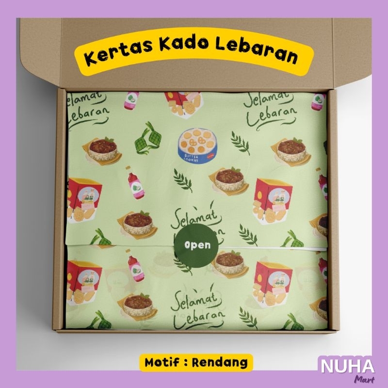 

Kertas Kado Lebaran Ramadhan Nastar Gift Wrapping Paper Aesthetic