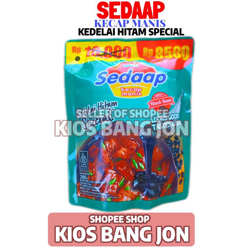 

Kecap Manis Sedaap Kedelai Hitam Spesial 280 Gram