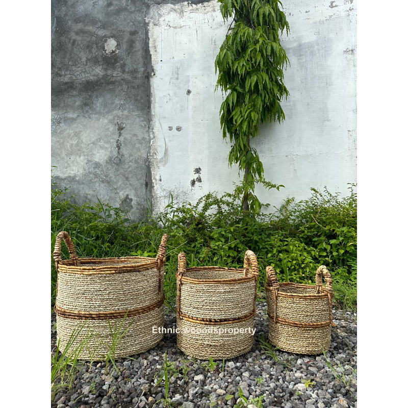 SET LAUNDRY BOX COVER POT JUMBO ANYAMAN BANANA