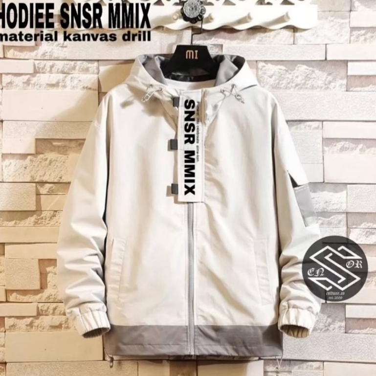 SNSR- Jaket Hoodie Pria SNSR MMIX / Jaket Pria Hoodie Kanvas / Jaket Hoodie Cowok