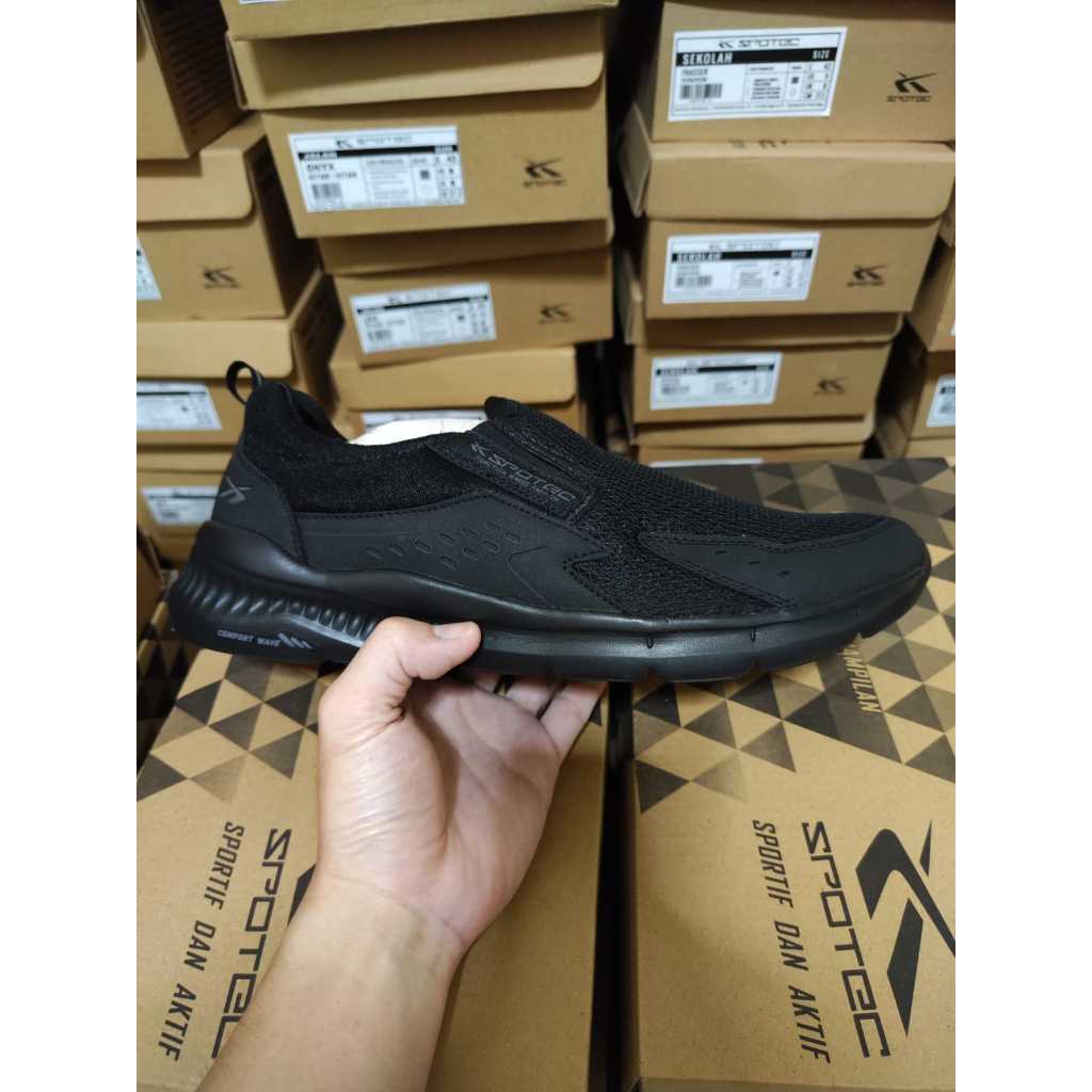 Sepatu Spotec Alpine Hitam Hitam