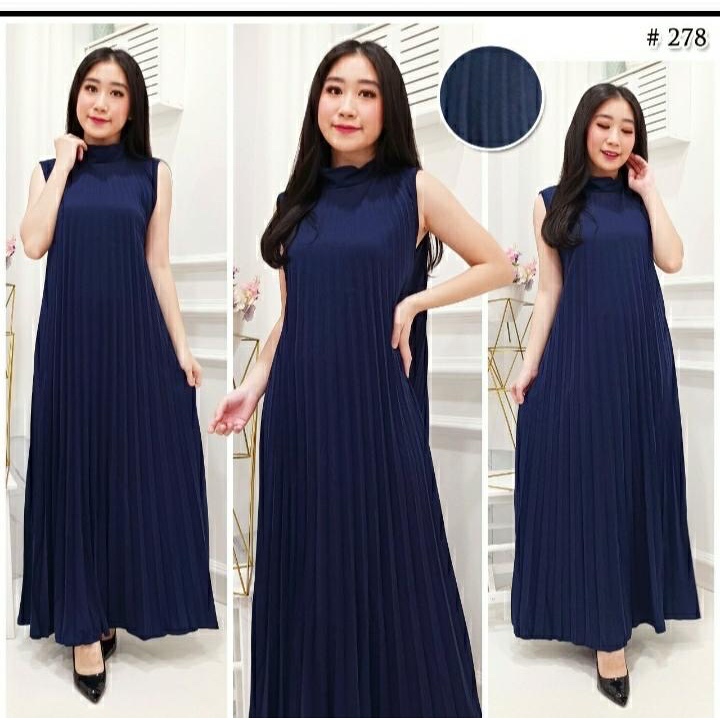 GAMIS MUSLIM PLISKET / GAMIS INNER / GAMIS/ MAXI DRESS / INNER PLISKET GAMIS DRESS YUKENSI  278