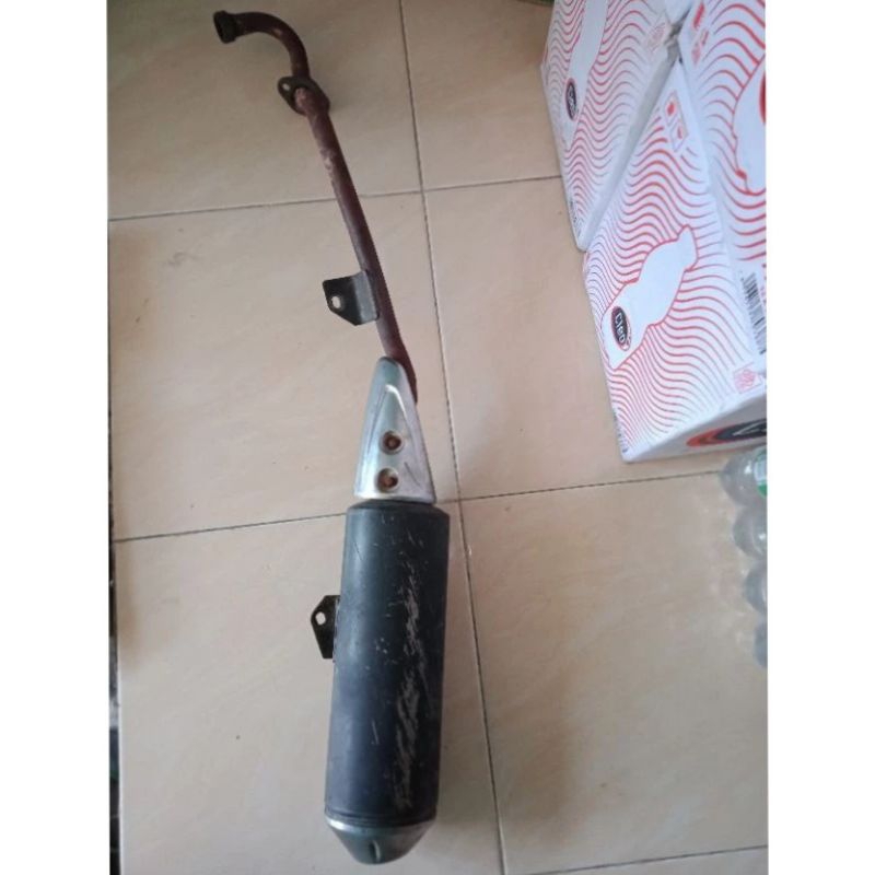 Knalpot Standar Honda Revo absolute Blade 110 lama Revo Fit Karbu Original (Seken)
