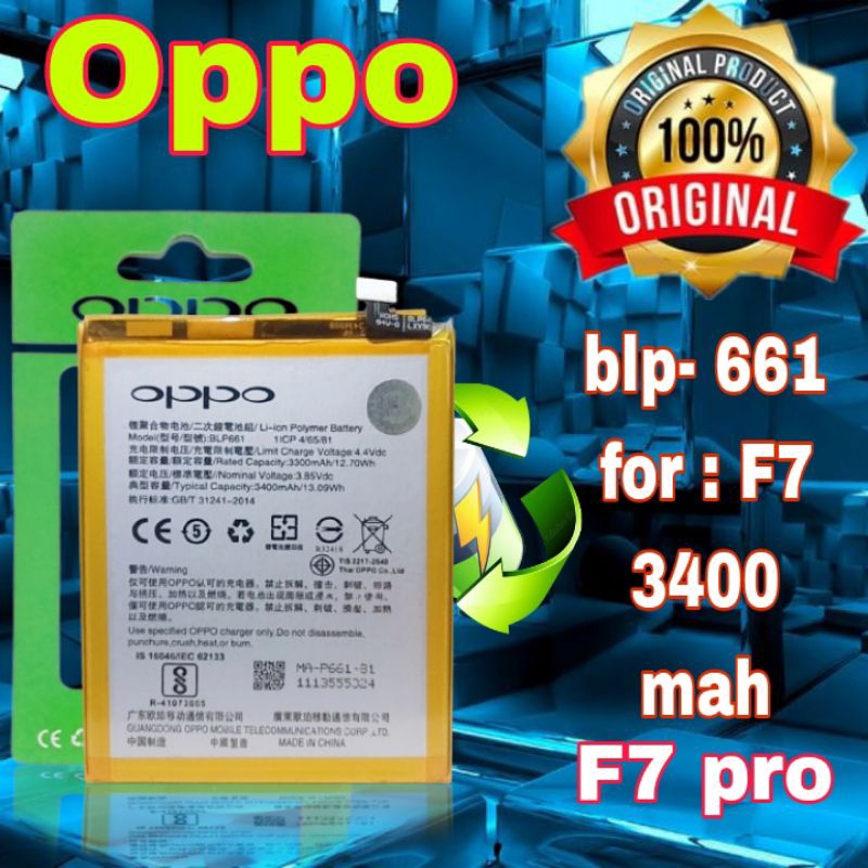 blp 661 baterai original Oppo f7 f7pro A3 batre f7 pro battery blp661 f 7pro ORI batu hp hendphone o