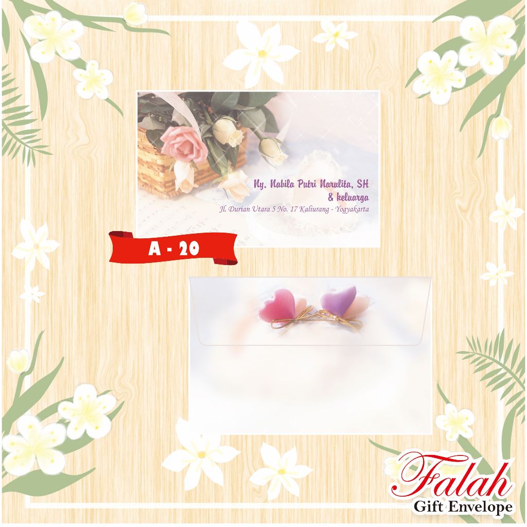 

Amplop Kondangan atau Angpau Sumbangan Nikah Motif Falah A 20 Isi 50 Sehari Jadi