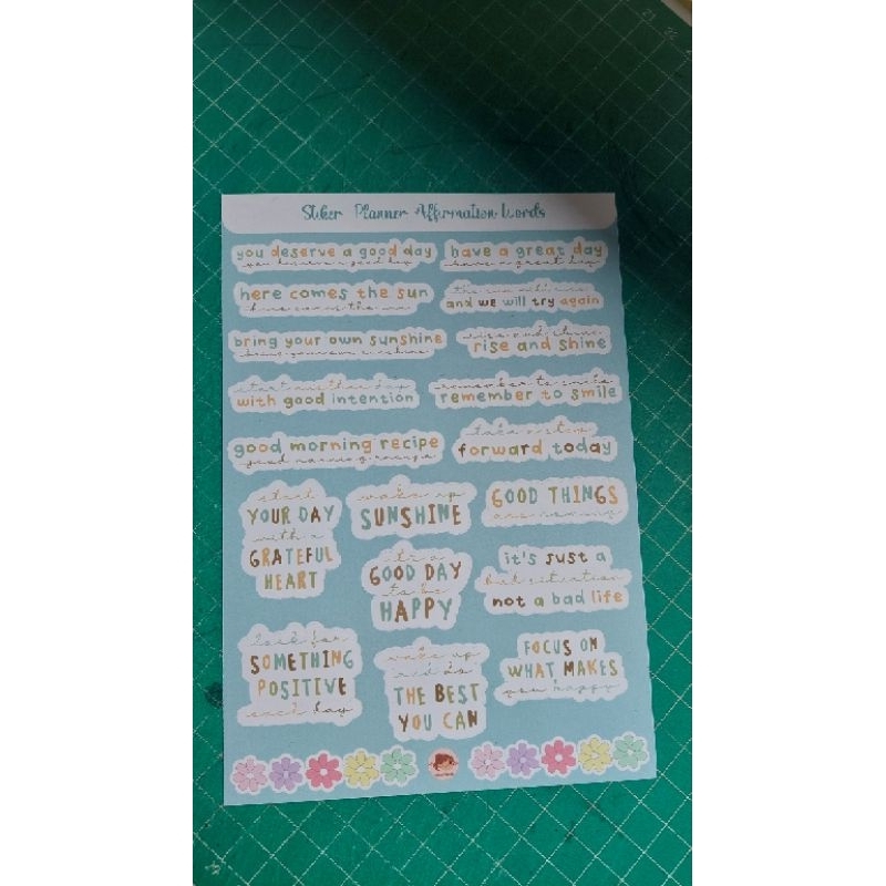 

Stiker Planner Affirmation Words