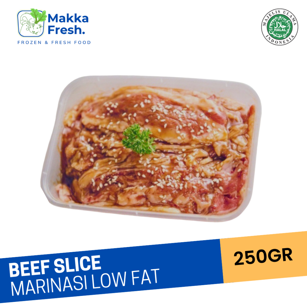 

beef slice marinasi low fat 250 gram tanpa lemak