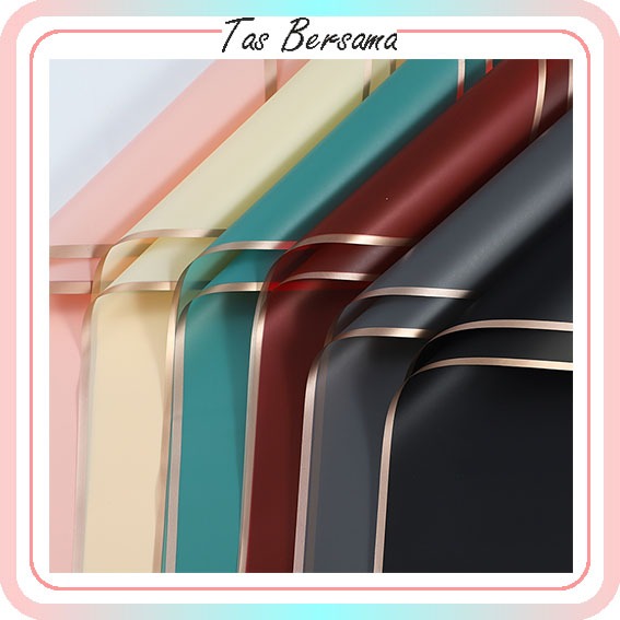 

Kertas Buket Bunga List Gold Tebal Flower Wrapping List Gold Cellophane Florist KB6068