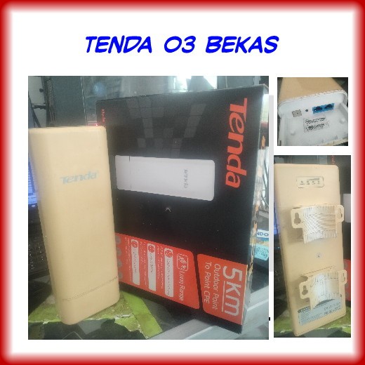 TENDA O3 Outdoor AP Access Point To Point 2.4Ghz CPE Router Extender Bekas