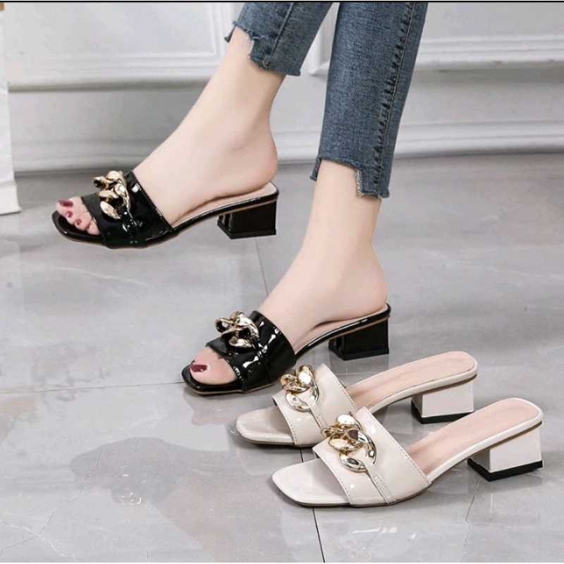 Sendal Hak Tahu 3cm/Sandal Wanita/Hak Tahu 3cm/Hils Wanita 3cm/Hak 3cm