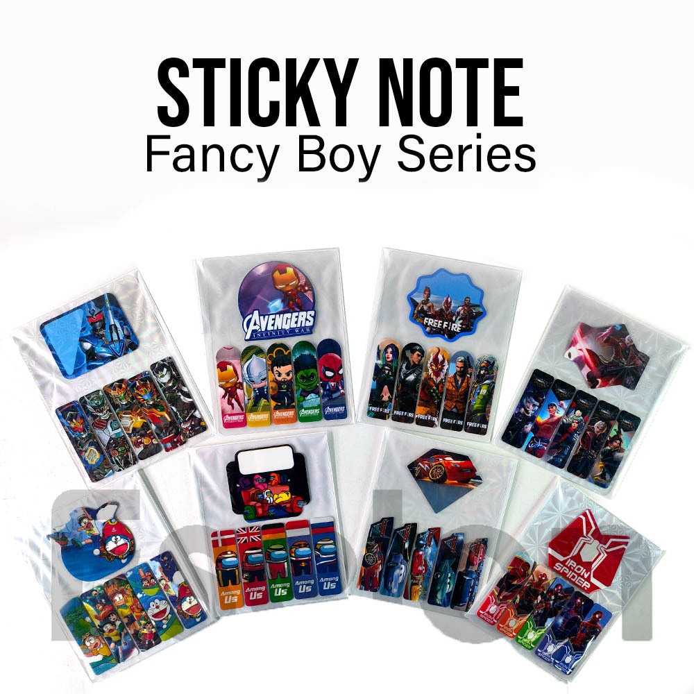 

[MaxMart]STICK NOTES 5in1 HOLOGRAM/ 1set Stick note