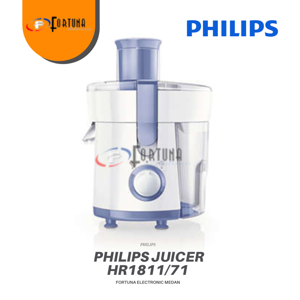 JUICER PHILIPS EXTRACTOR HR1811 / HR-1811 300 WATT GARANSI RESMI 2 THN (MEDAN)
